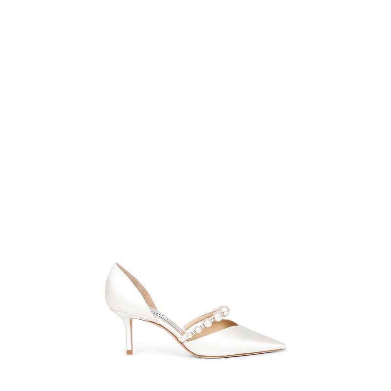 Ivory satin Aurelie 65 pumps|36|37|37.5|38|38.5|39|39.5|40|41