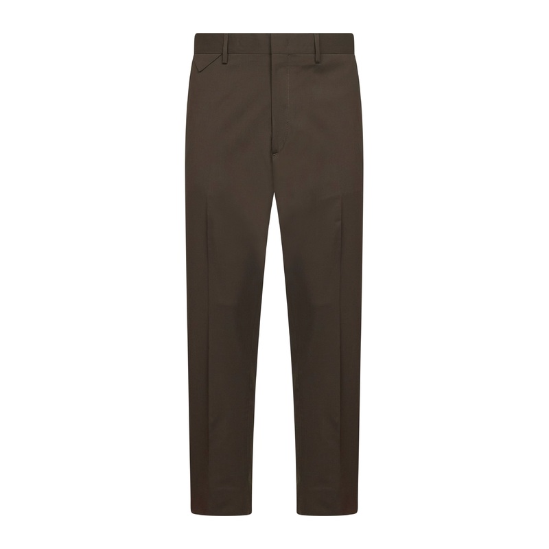 Taupe stretch wool blend Cooper T1.7 trousers