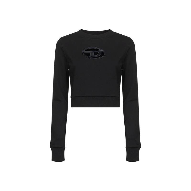 Black F-Slimmy-Od cropped sweatshirt