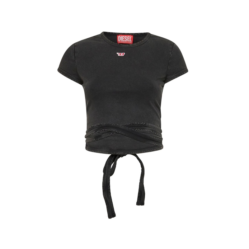 Black denim effect T-Bunny-Tail-R1 T-shirt