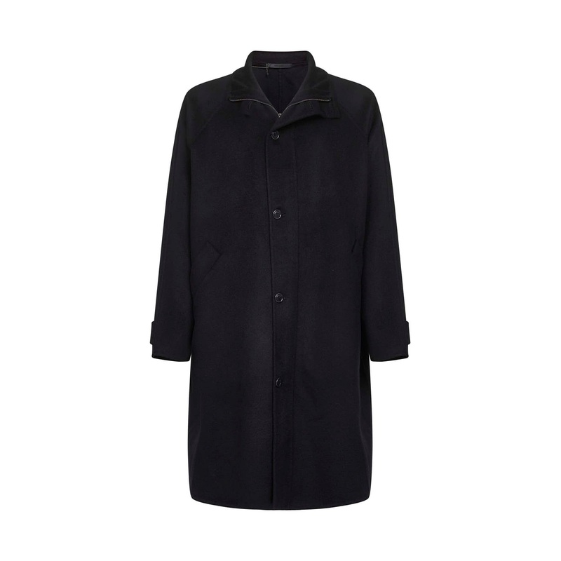 Blue double cashmere cloth coat