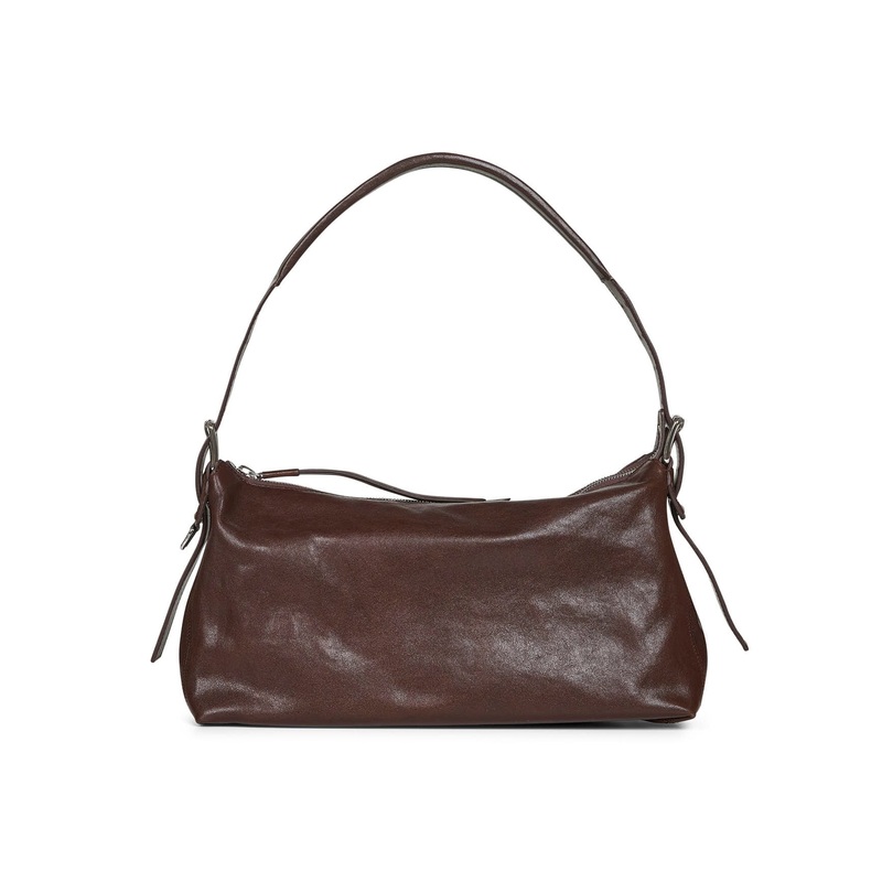 Espresso Belted Baguette shoulder bag