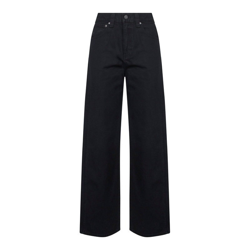 Black cotton denim Bonnie jeans