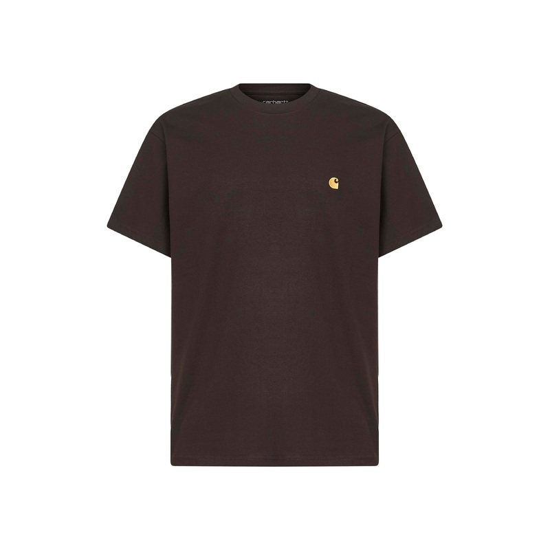 Brown jersey S/S Chase T-shirt<BR/>