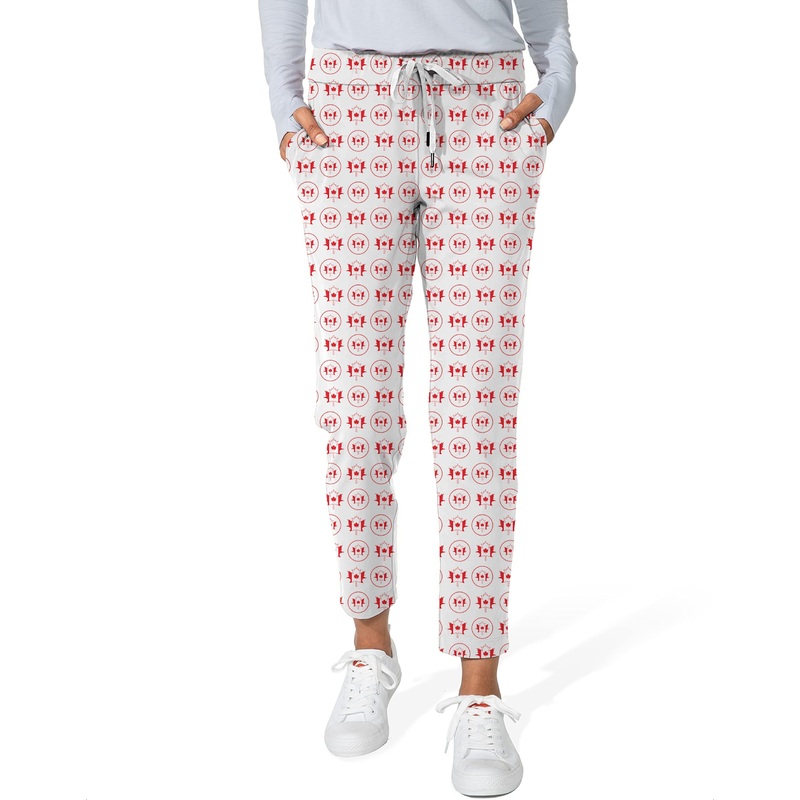 Circle Canada Maple Leaves Women’s 7/8 Stretch Ankle Golf Pants