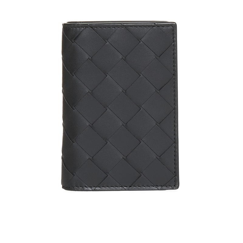 Intrecciato Card Holder with Flap