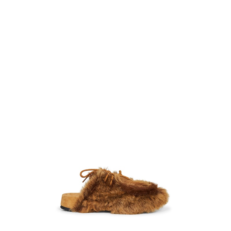 Shearling mules by Dries Van Noten