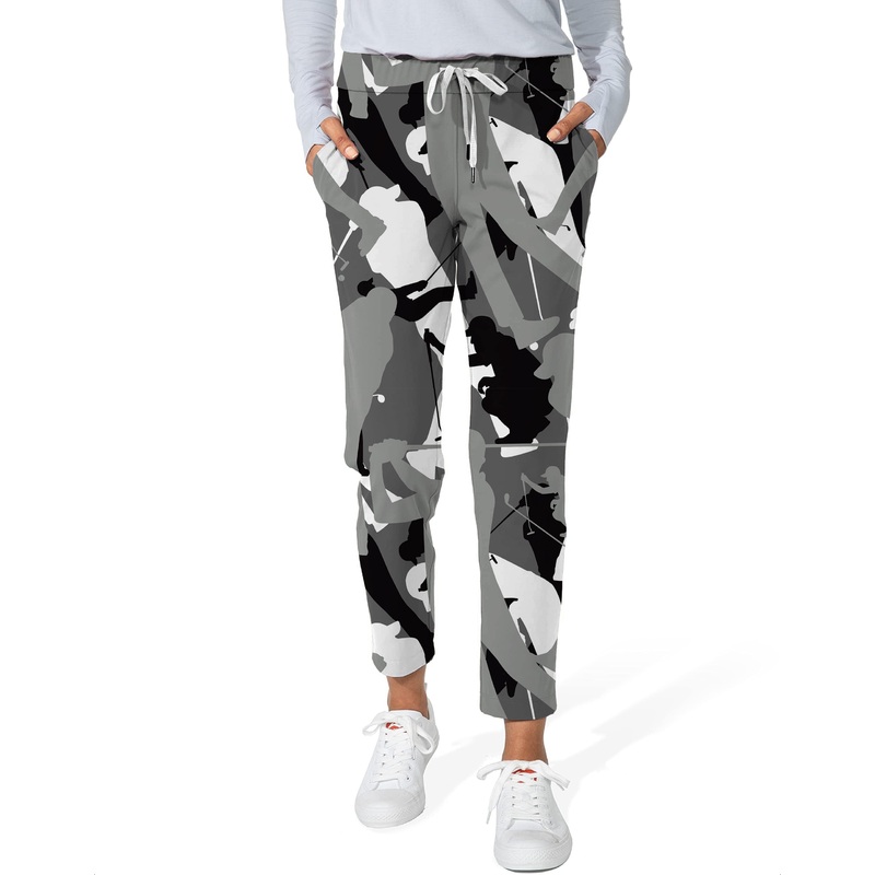 Black And White Golf Women’s 7/8 Stretch Ankle Golf Pants