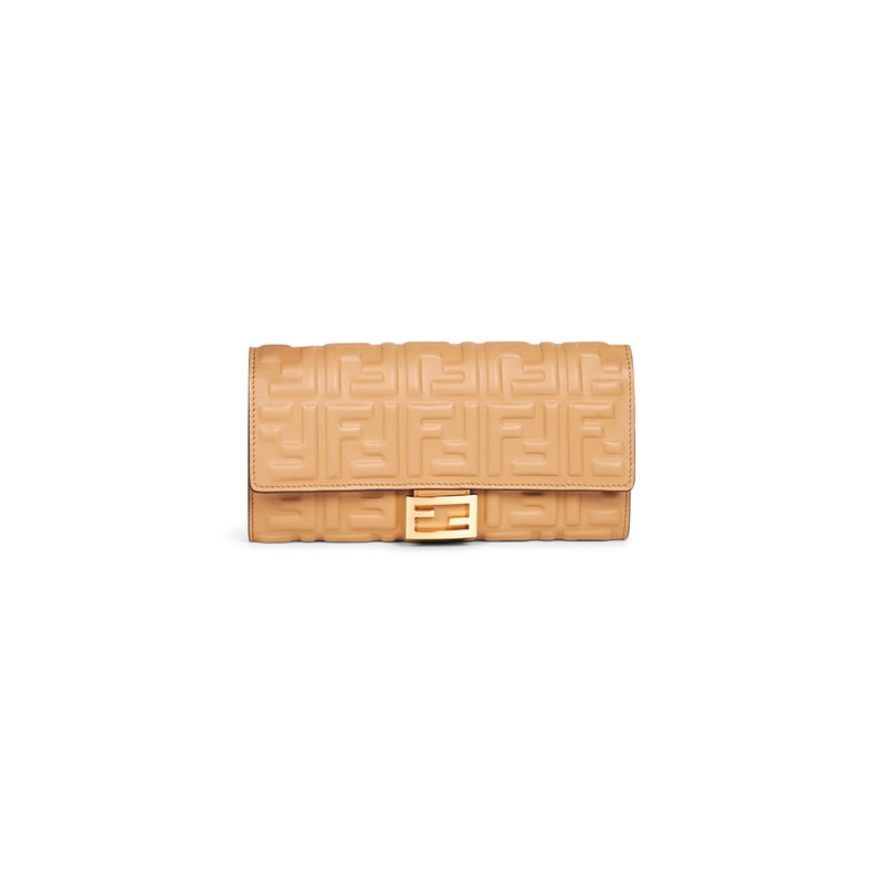 Beige Baguette Continental wallet
