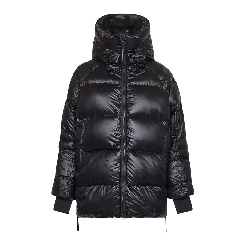 Black Cypress hooded puffer jacket