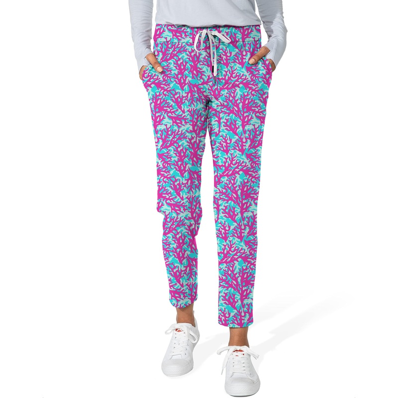 Coral Reef-Women’s 7/8 Stretch Ankle Golf Pants