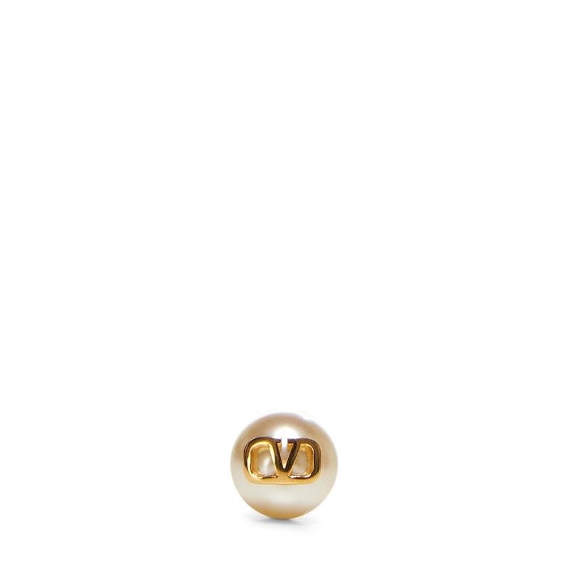 VLogo Signature pearl earrings