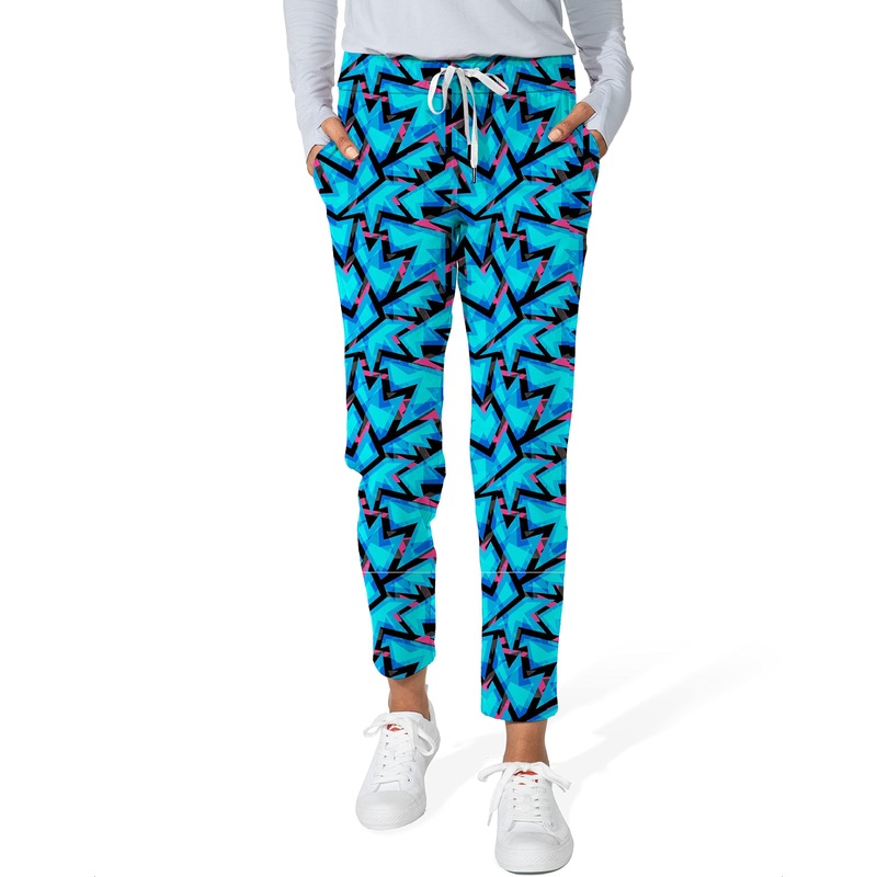 Icey Blues-Women’s 7/8 Stretch Ankle Golf Pants