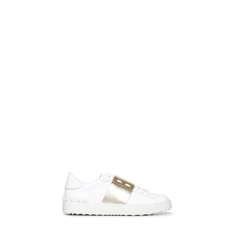 White calfskin Open sneakers|36|37|37.5|38|38.5|39|40|41