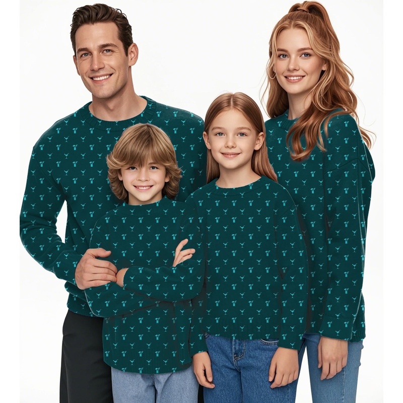 Youth Romantic Crewneck Pullover Ugly Sweater Men Women boy girl family