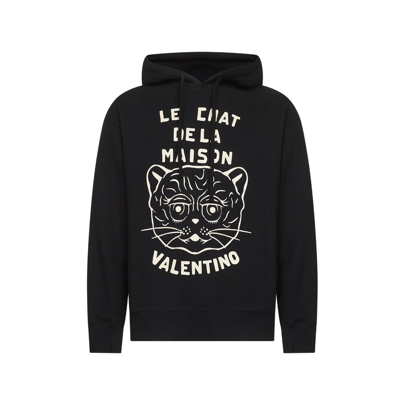 Black Le Chat De La Maison hoodie