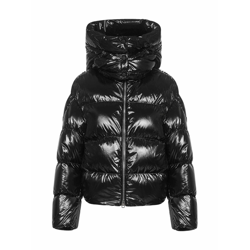 Black Moncler x EE72 by Edward Enninful Lothar hooded short down jacket