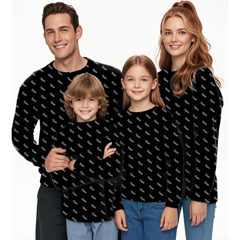 Personalized name Custom your name Crewneck Pullover Ugly Sweater Men Women boy girl family