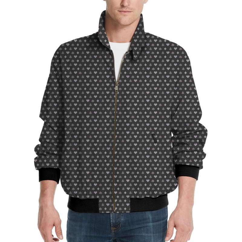 Poker Pattern-Men’s Golf Windbreaker Light Jacket
