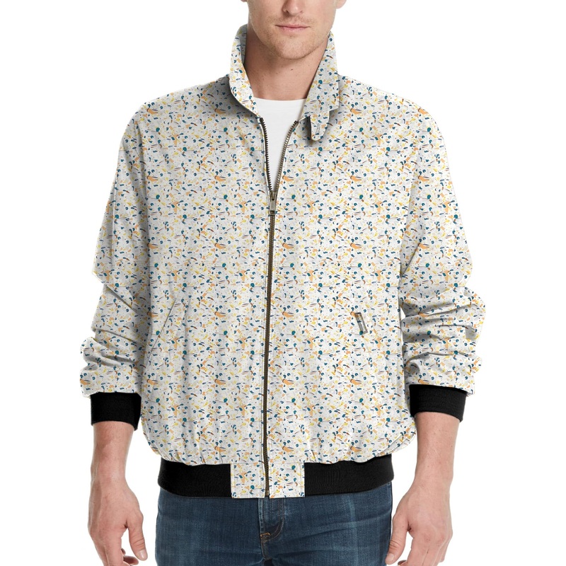 Yellow terrazzo-Men’s Golf Windbreaker Light Jacket