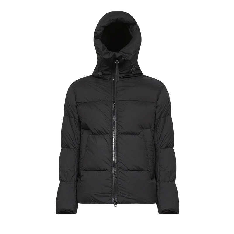 Black Crofton Black Label hooded padded jacket