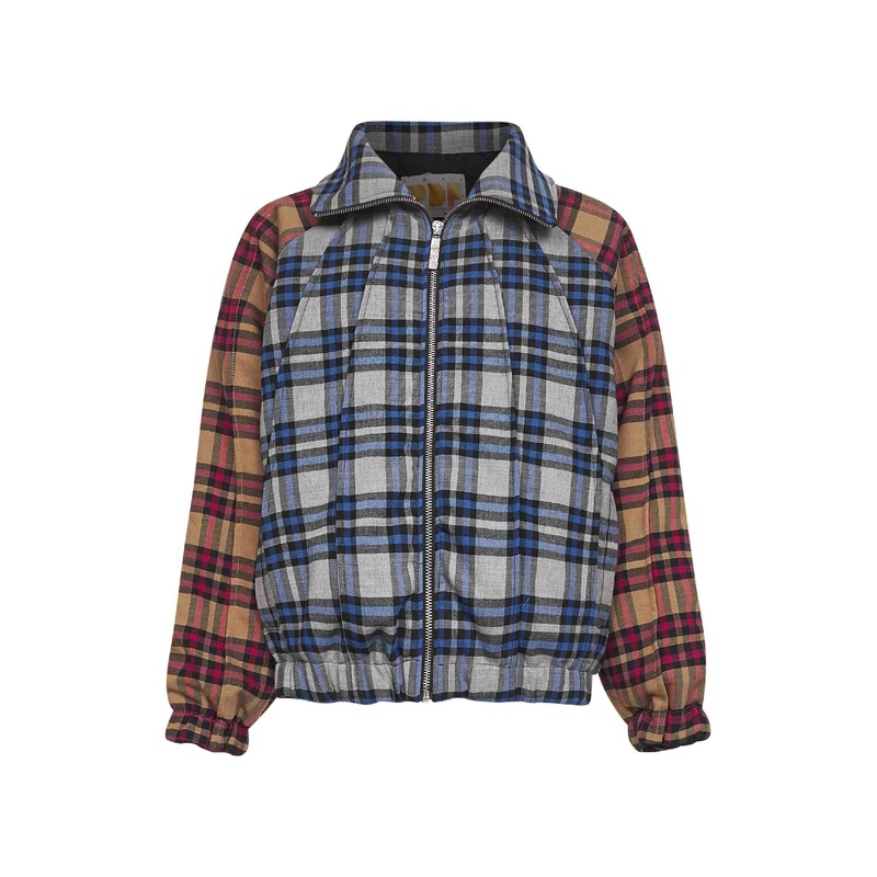 Check patchwork-effect Federico jacket