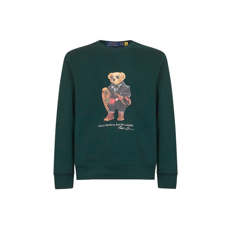 Green cotton blend Polo Bear sweatshirt