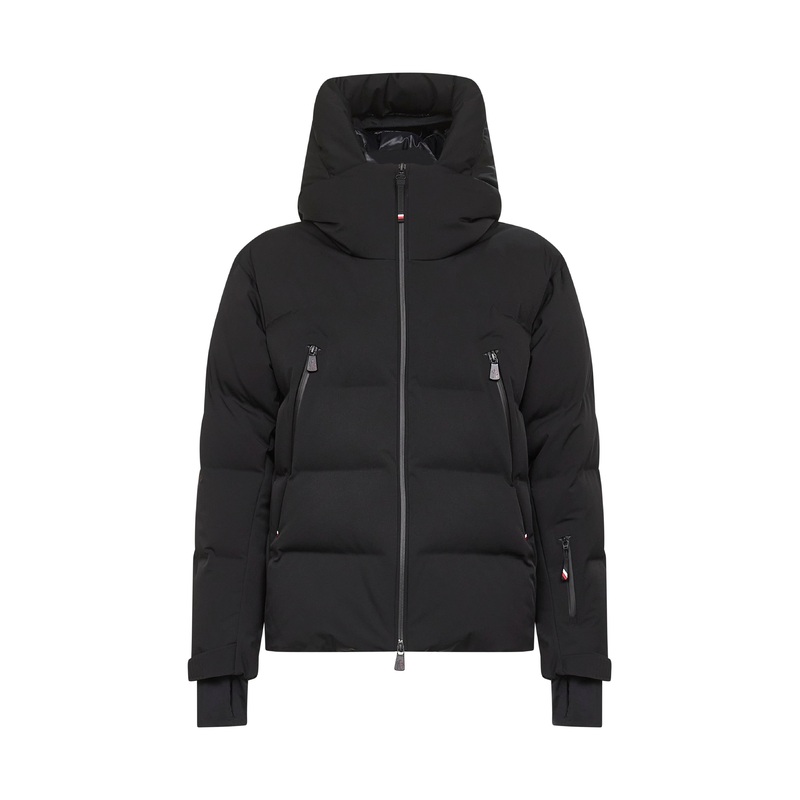 Black Fellberg hooded down jacket<BR/>