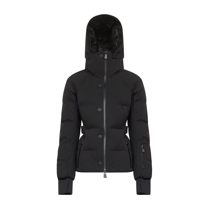 Black Guyane hooded ski down jacket