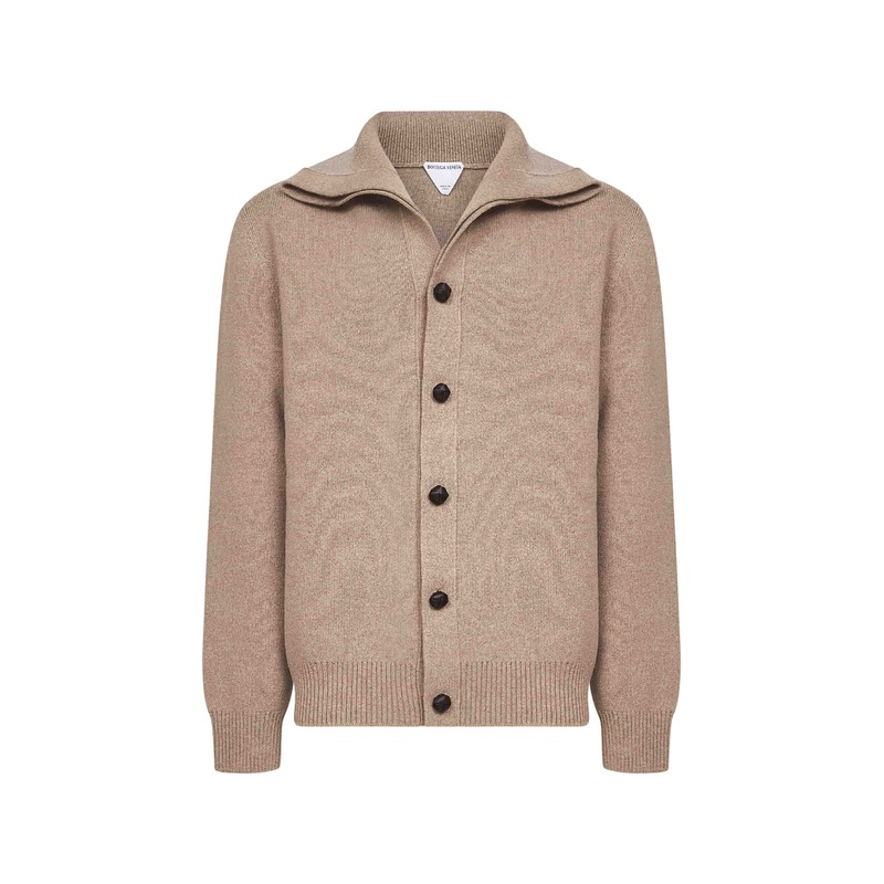 Beige compact wool cardigan|S|M|L