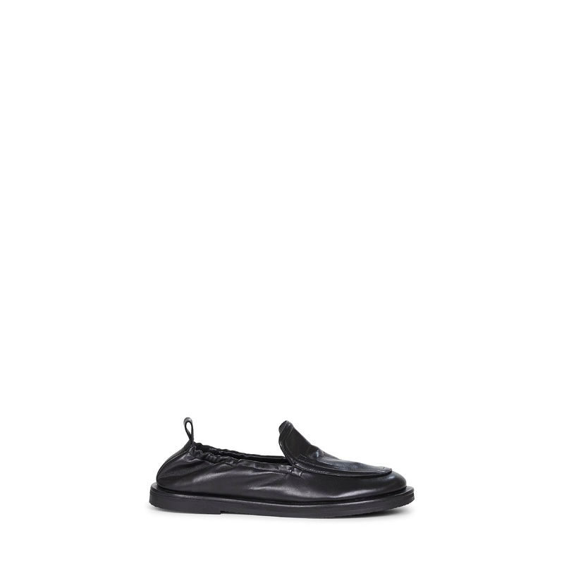 Black nappa leather Donovan loafers