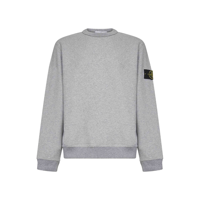 Grey brushed organic cotton sweatshirt