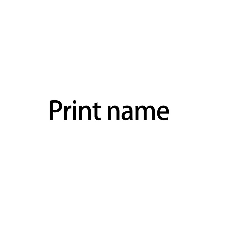 Personalized Your Name printed