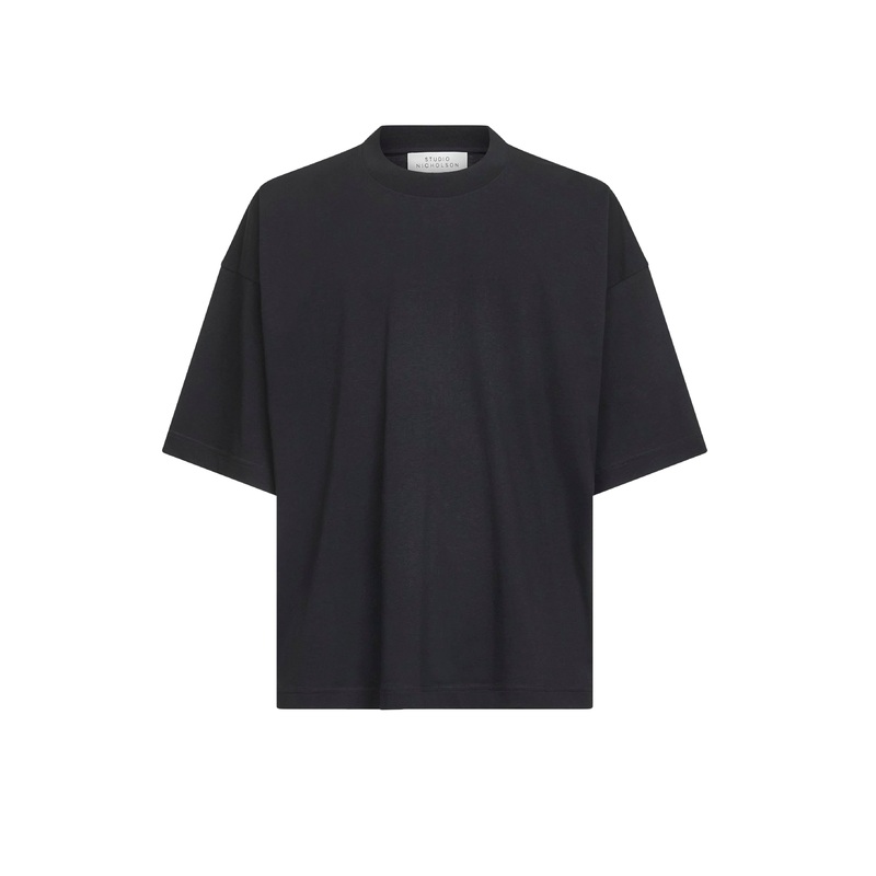 Black cotton jersey Piu T-shirt