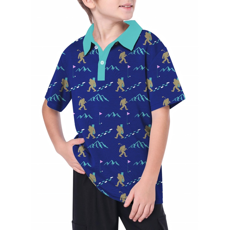 Youth BIG FOOT Golf Polo|8Y|10Y|11Y|12Y|13Y|14Y|16Y