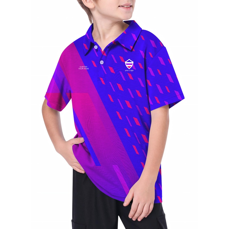 Youth blue purple pink sport Team Golf Polo