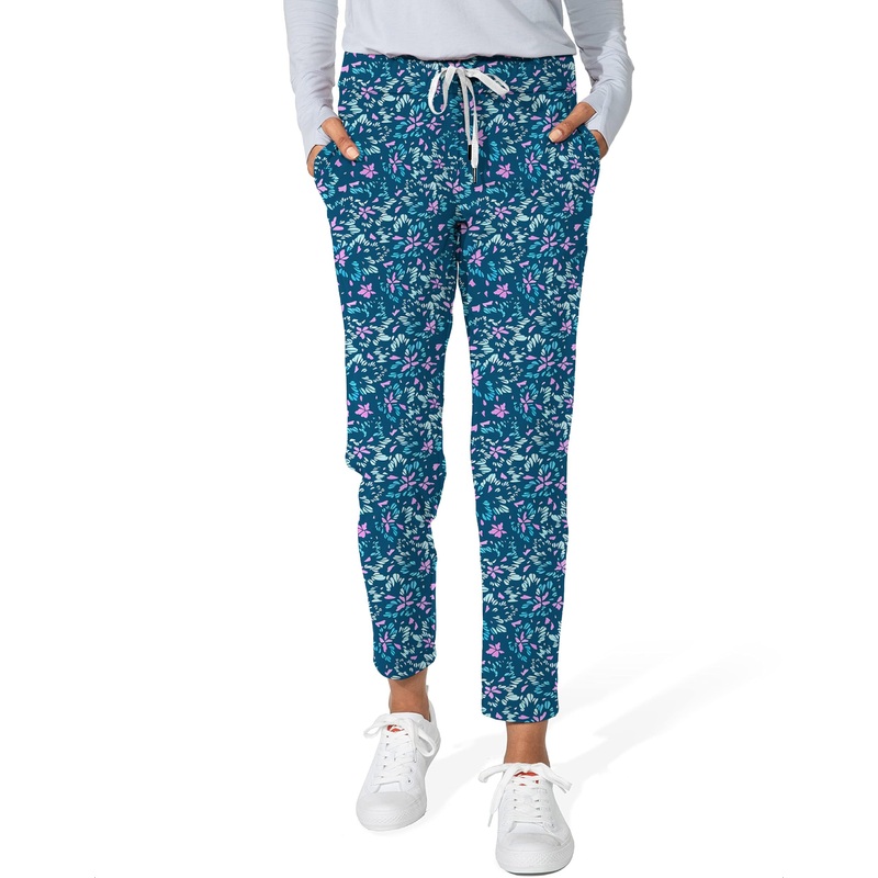 Blooming Blue-Women’s 7/8 Stretch Ankle Golf Pants