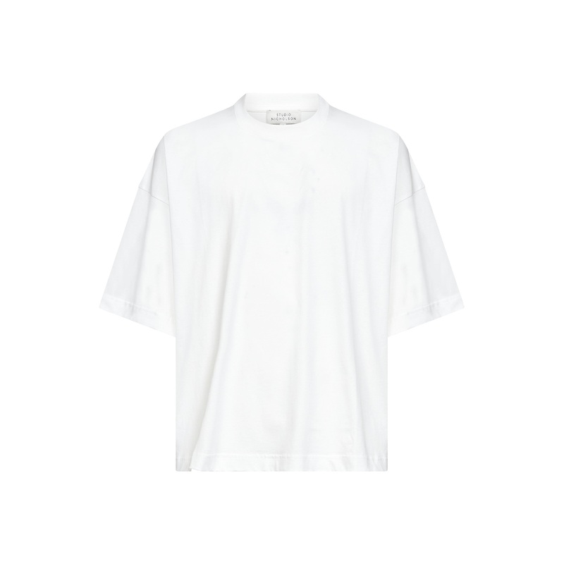 White cotton jersey Piu T-shirt