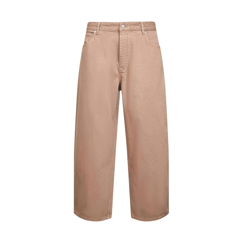 Beige garment-dyed denim Paolo jeans