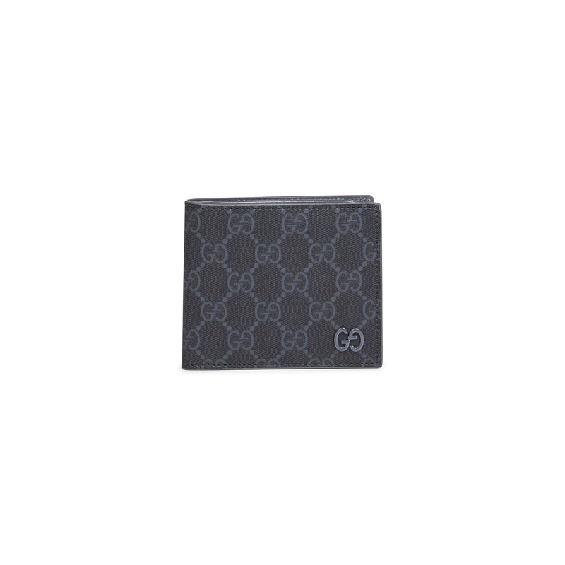 Black GG bi-fold wallet|PZ