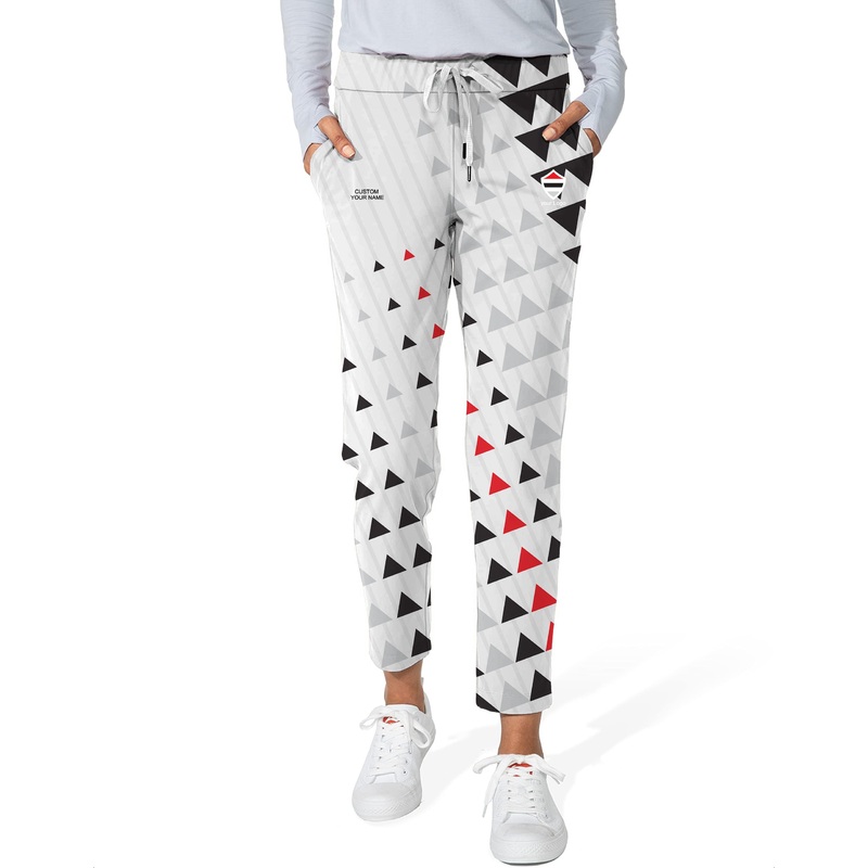 black red sport Team-Women’s 7/8 Stretch Ankle Golf Pants