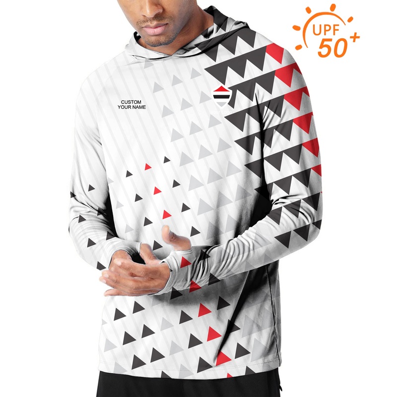 Men’s Outdoor black red sport Team Golf Sun Protection Slim Fit hoodies