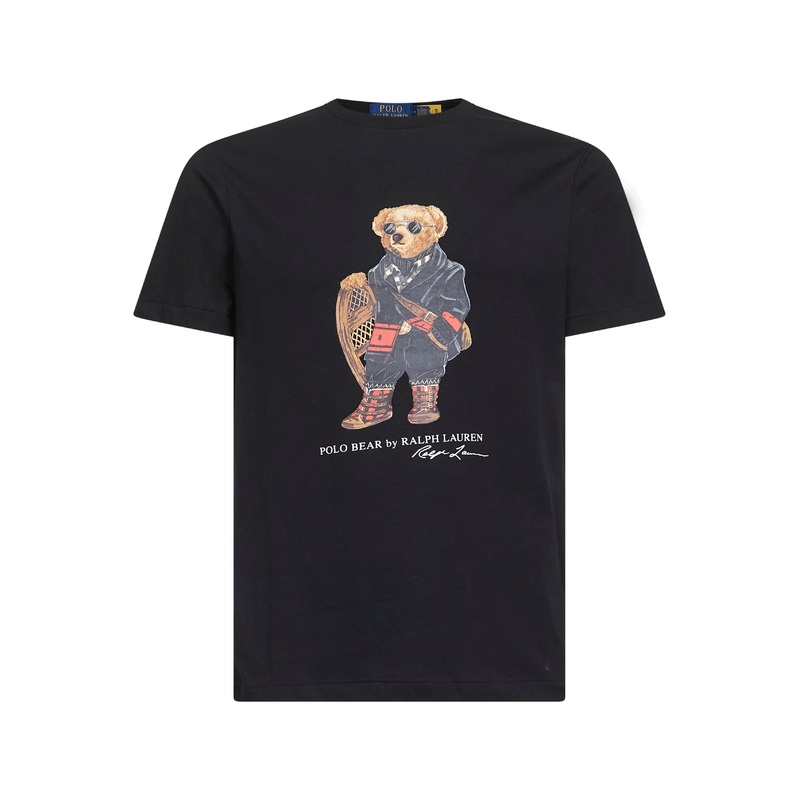 Black Polo Bear Custom Slim-Fit T-shirt