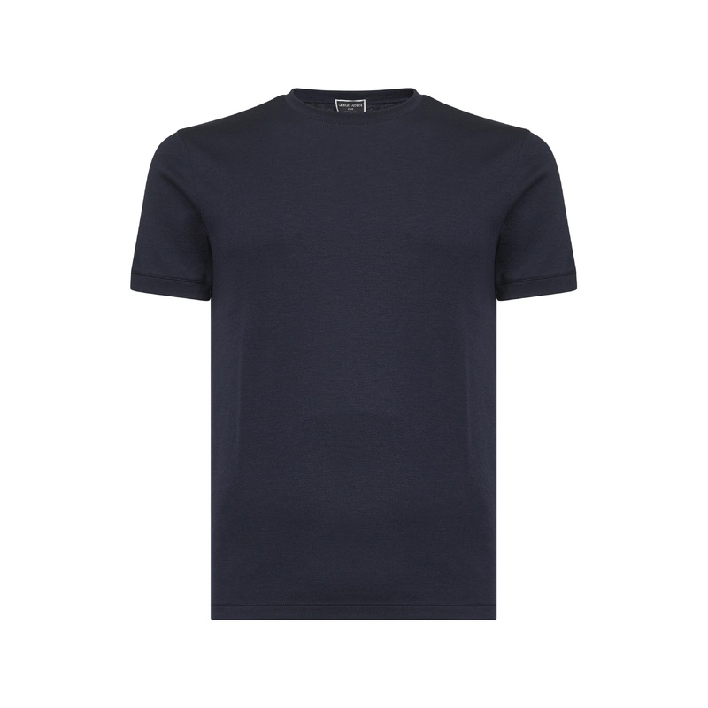 Blue cashmere Icon crewneck T-shirt