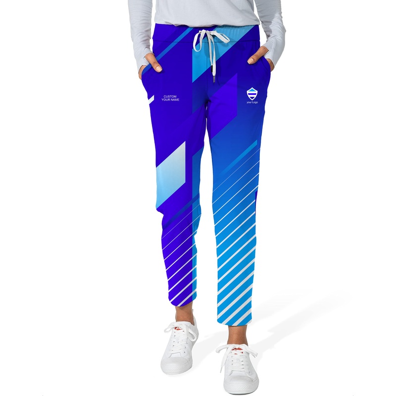 blue sport Team-Women’s 7/8 Stretch Ankle Golf Pants