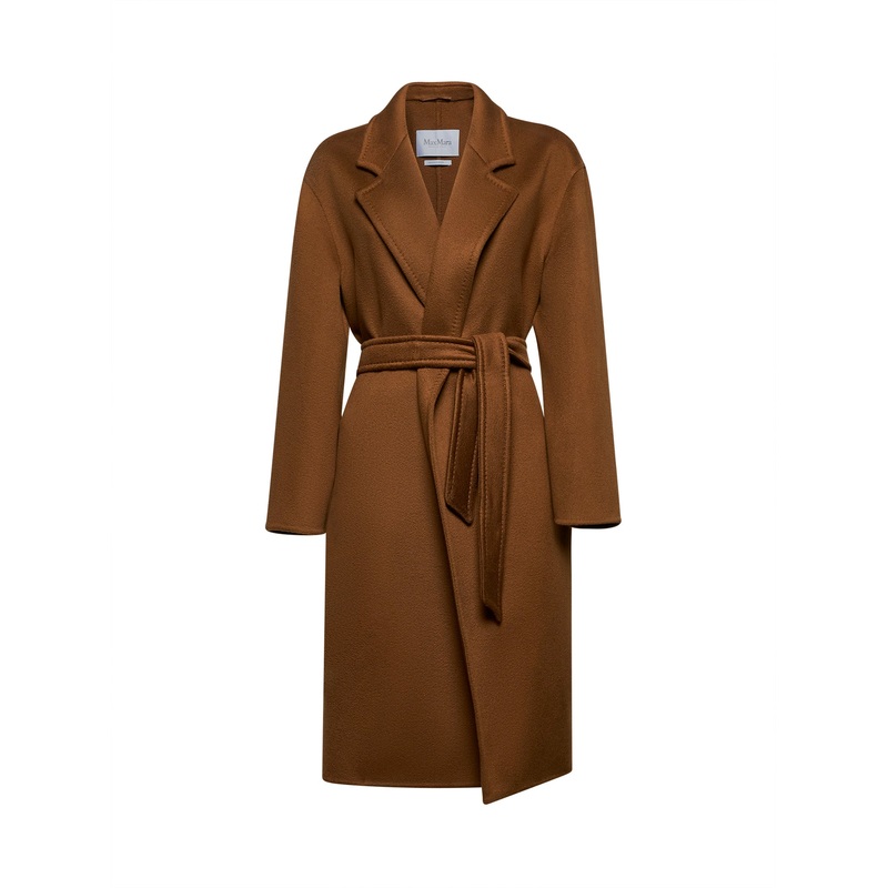 Brown cashmere MELINDA midi coat