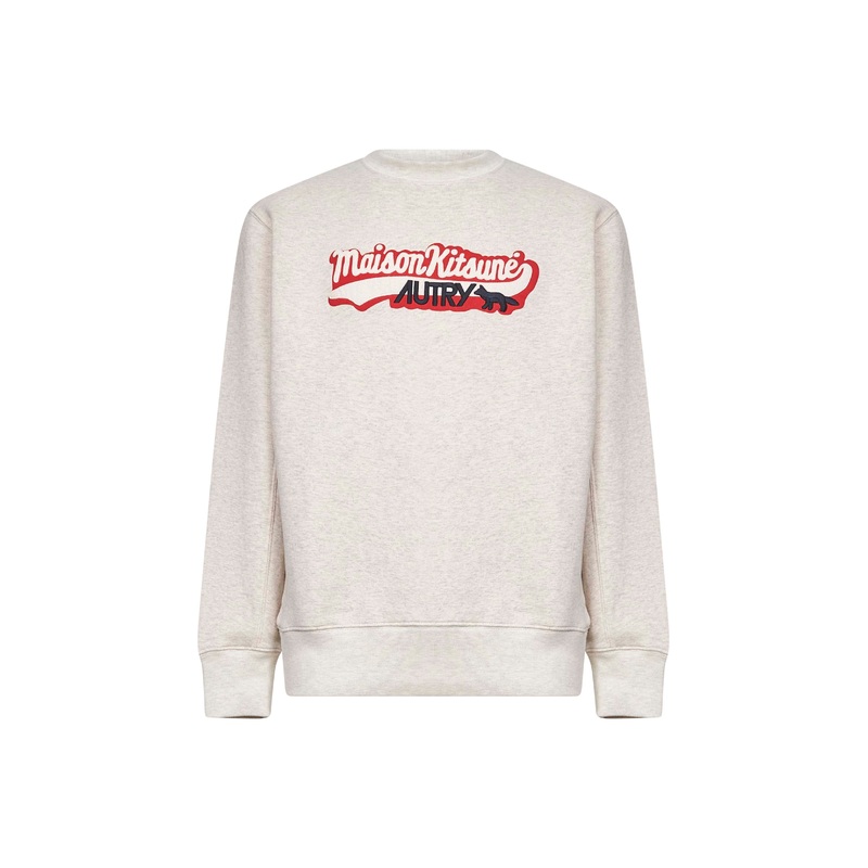 Grey cotton Maison Kitsun sweatshirt