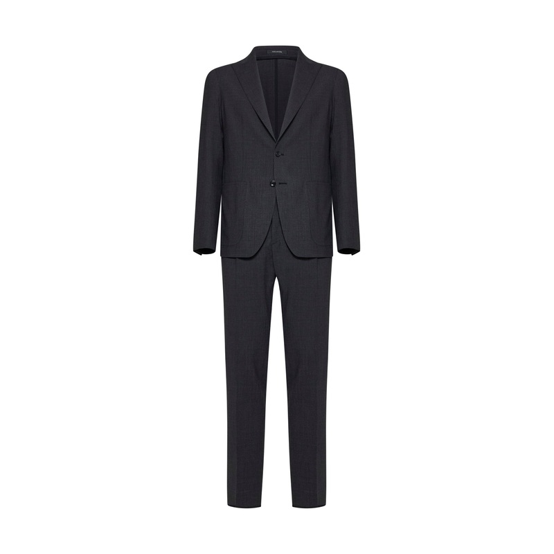 Single-breasted wool suit|46|48|54