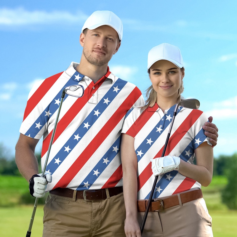 Couple American President Day set Golf Championship Trophy tournament