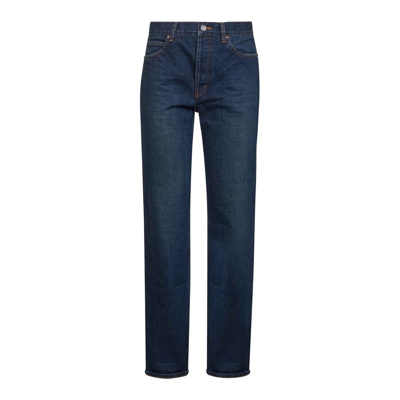 Heritage indigo denim Nico low-rise jeans